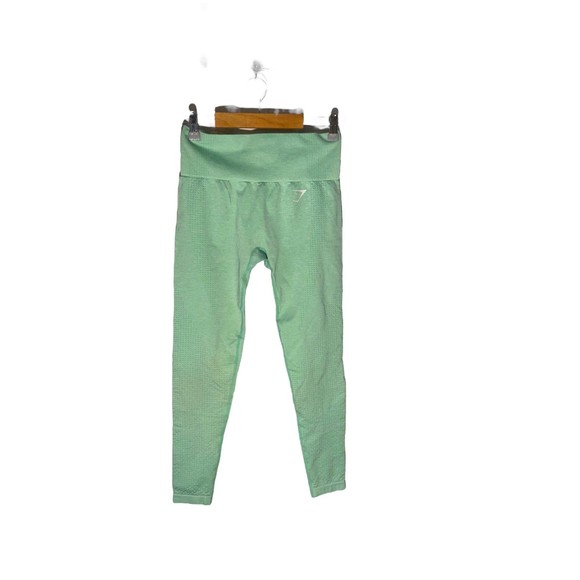 Gymshark Cropped Leggings Seafoam Green S - Picture 1 of 6